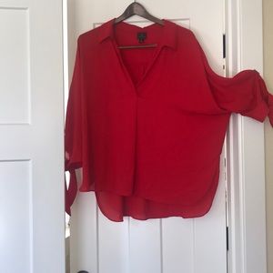 Red blouse
